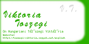 viktoria toszegi business card